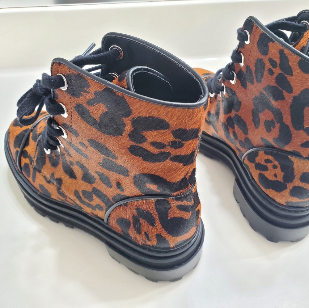 SCHUTZ Maylova LEOPARD Boots - Picture 7 of 11